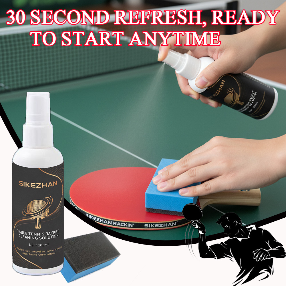 Table Tennis Paddle Set - Spray de limpieza para raqueta de