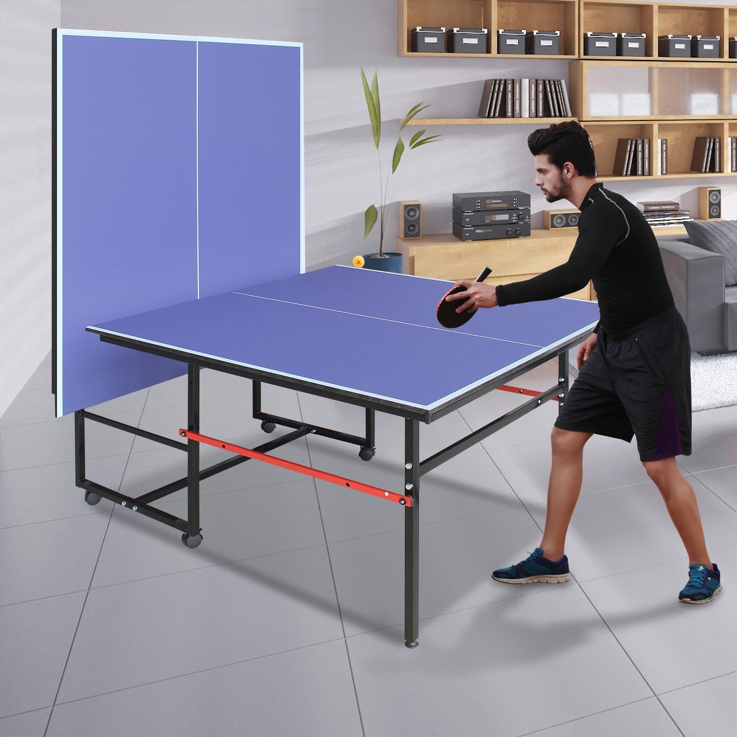 Mesa de ping pong portátil de  - Table Tennis Game Pc reseña y precio