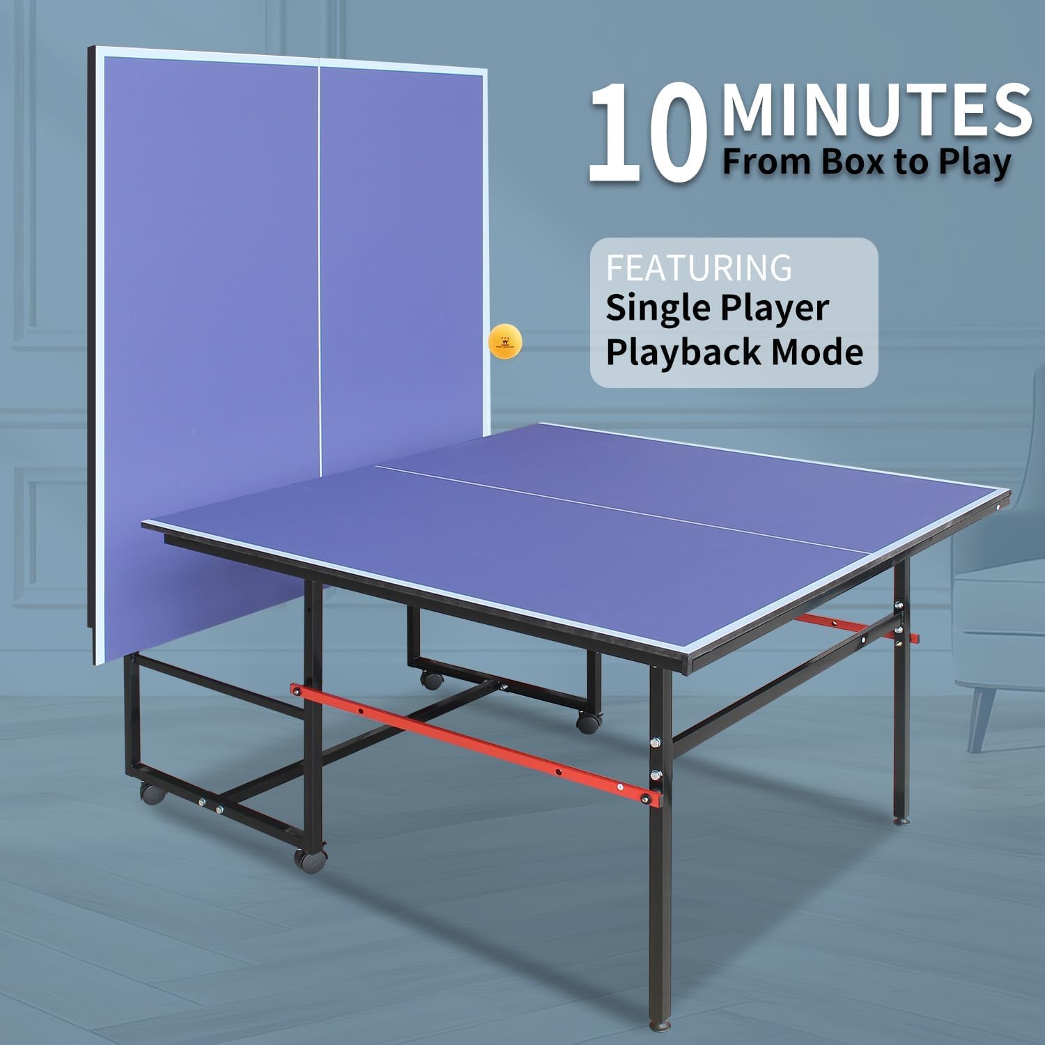 Mesa de ping pong portátil de  - Table Tennis Game Pc reseña y precio