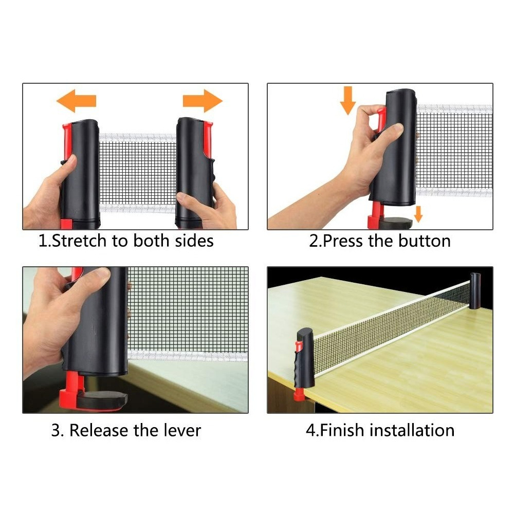 Red de tenis de mesa, estante  - Table Tennis Paddle Set reseña y precio